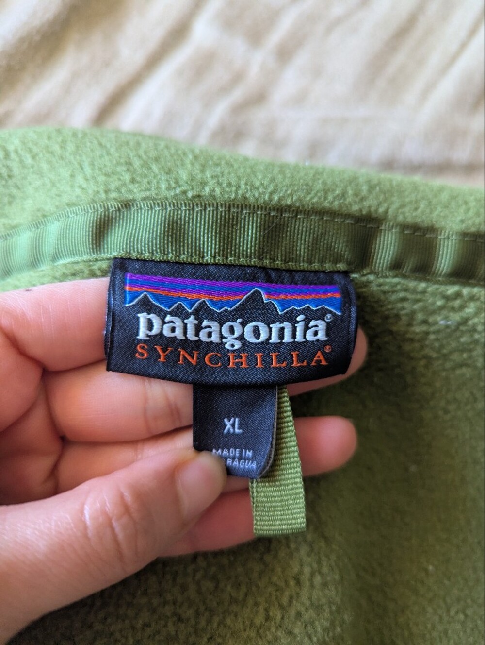 Patagonia Green Synchilla Fleece Jacket Mens XL - Picture 5 of 10